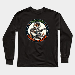 Foxy Guitarist Strumming, Natures Harmony Long Sleeve T-Shirt